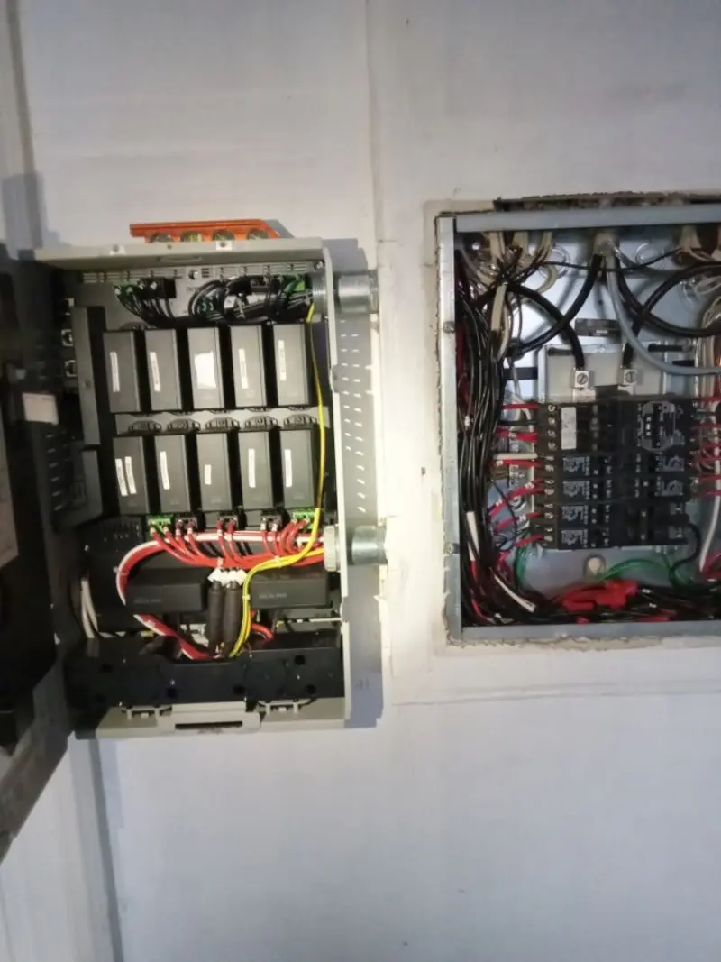 Electrical panel upgrade completed for Security Camera Wiring in Carlisle